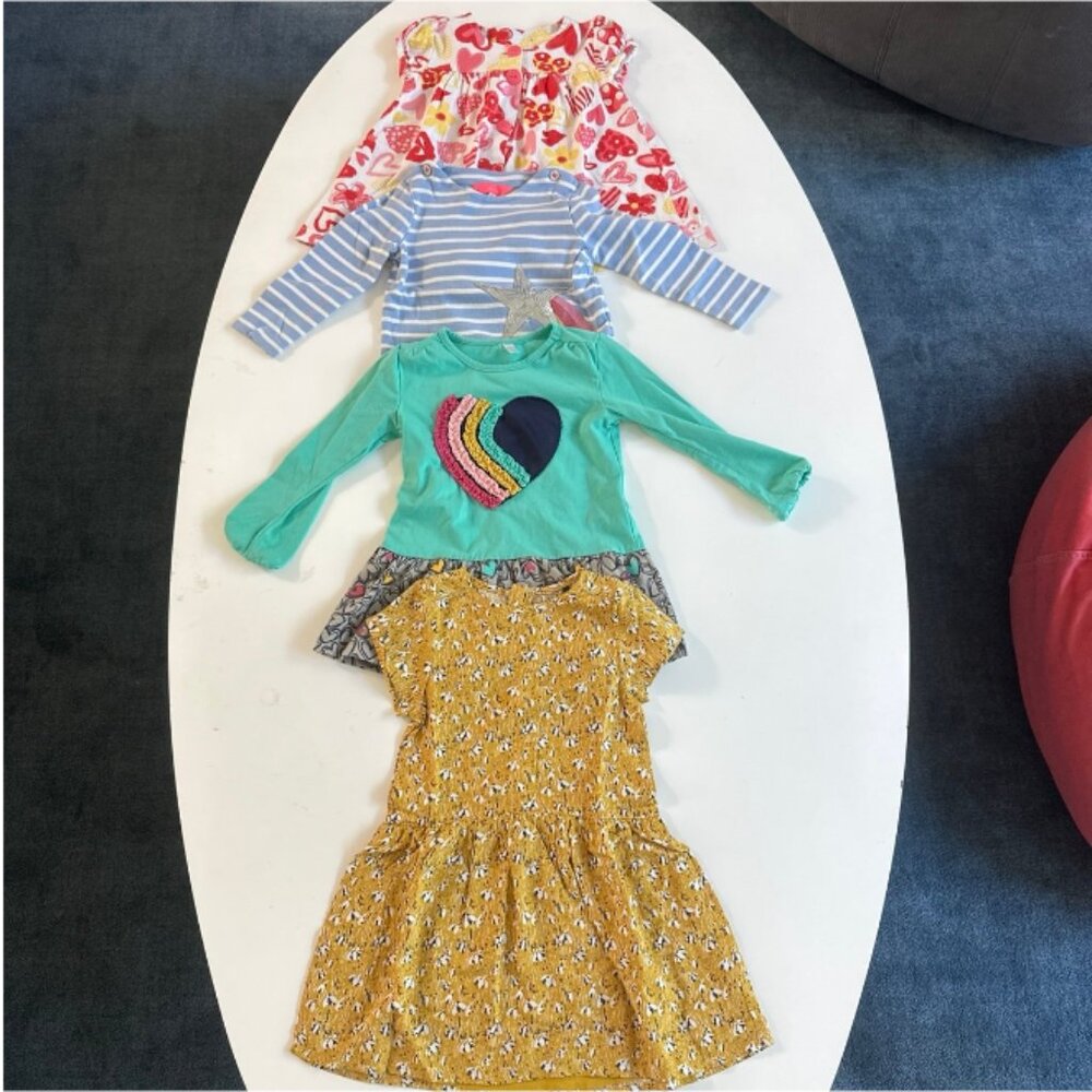Girls Size 2T Dresses Top Colorful Print Bundle